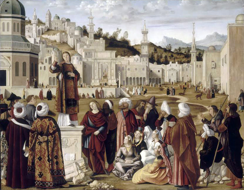 Витторе Карпаччо. «Проповедь святого Стефана перед воротами Иерусалима». 1514