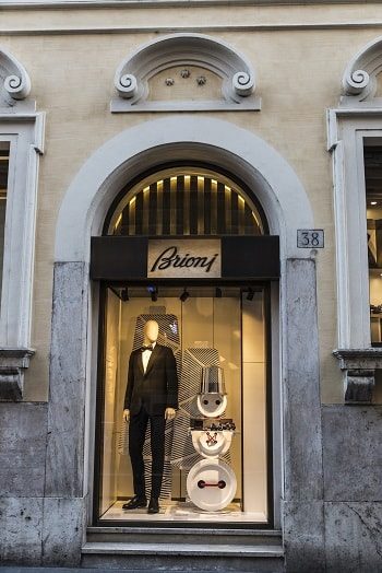 Первый бутик Brioni в Риме на Via Barberini 79. ФОТО: BRIONI S.P.A.