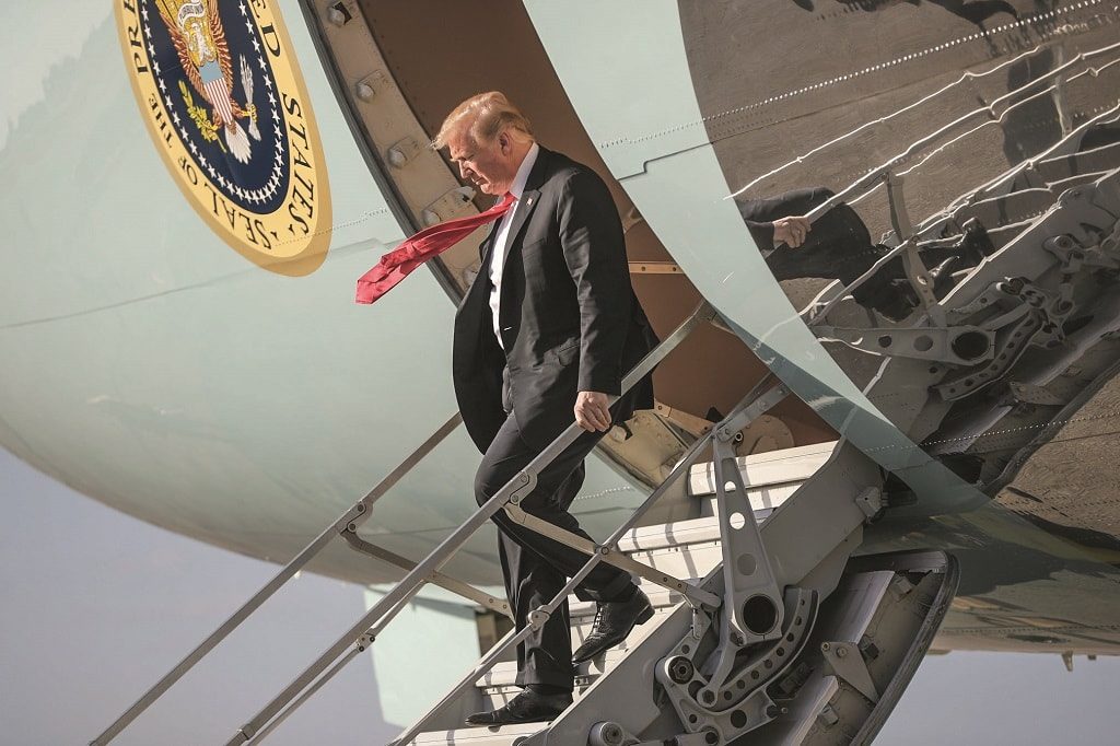 Дональд Трамп летает не только правительственным бортом. Фото: АР/ТАСС
