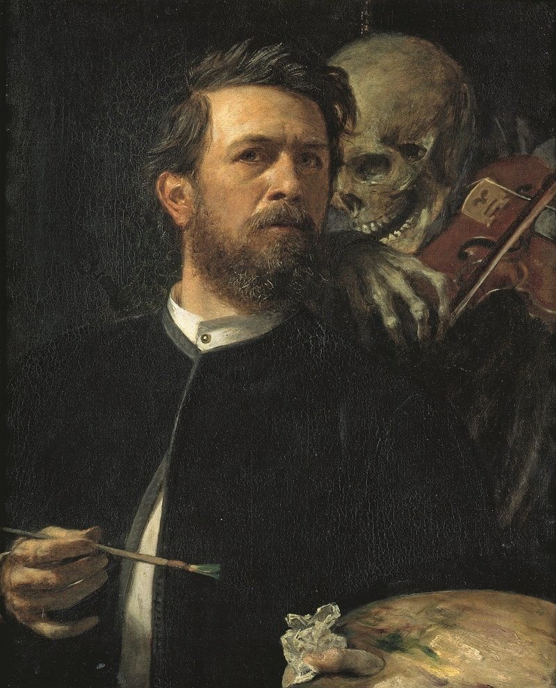 Арнольд Беклин. Автопортрет со смертью, играющей на скрипке. 1872 г. Фото: Art Collection 3/Alamy/ТАСС