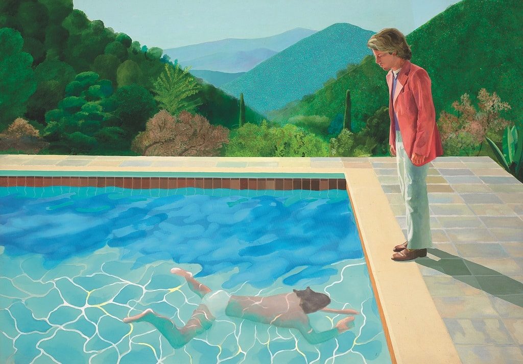 Дэвид Хокни. «Портрет художника (бассейн с двумя фигурами)». 1972 г.