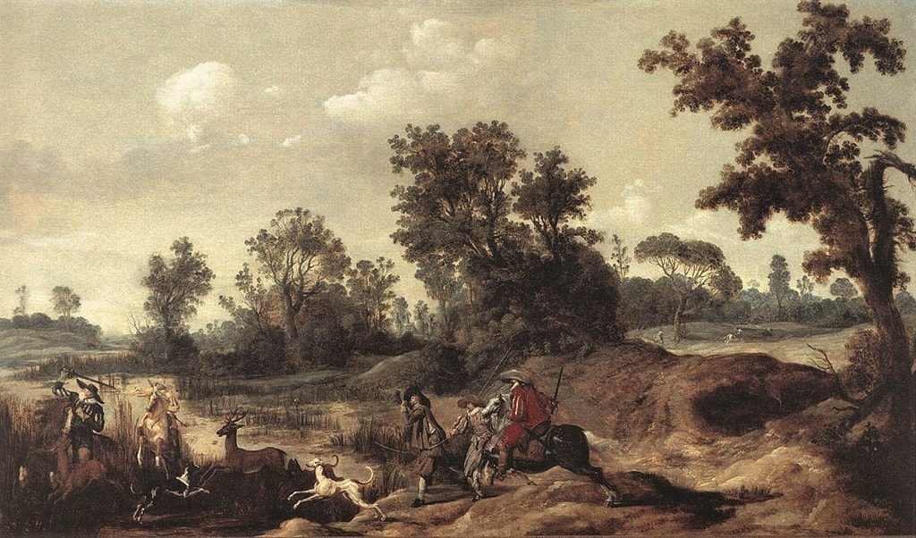 Геррит Клас Блекер «Оленья охота в дюнах». 1625–1629 гг. ФОТО: WGA.HU