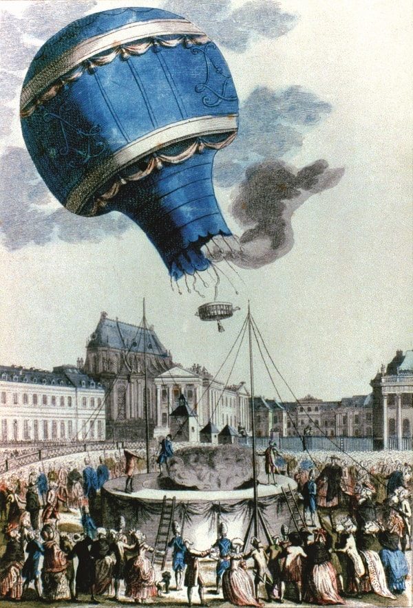 Первый полет воздушного шара состоялся 19 сентября 1783 года в Версале. ФОТО: THE GRANGER COLLECTION/ТАСС