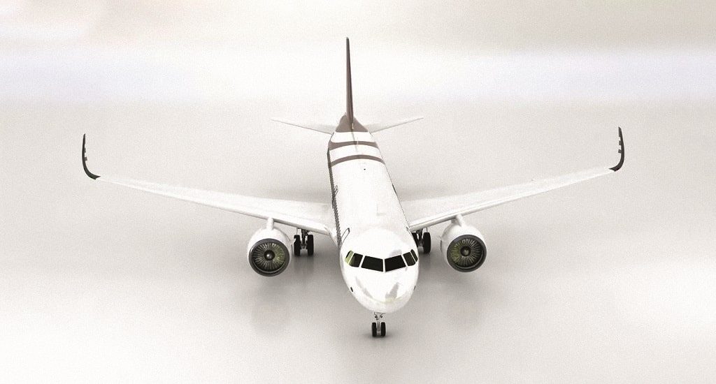3D-модель Airbus ACJ320neo. ФОТО: ПРЕДОСТАВЛЕНО ПРЕСС-СЛУЖБОЙ