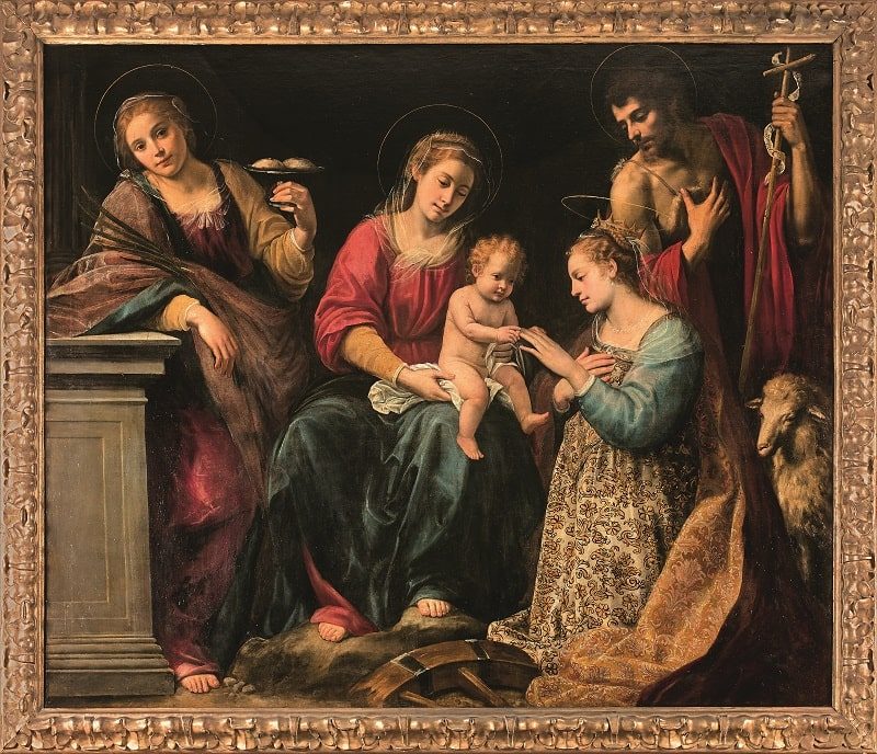 Джузеппе Вермильо. «Мистическое обручение святой Екатерины». 1620-е гг.