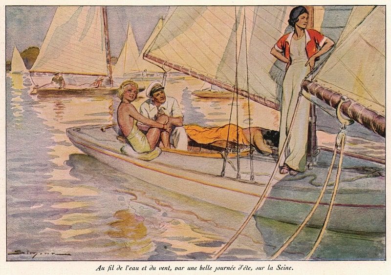 морской этикет, Сцена на яхте. Постер 1934 г. ФОТО: MARY EVANS PICTURE / TASS