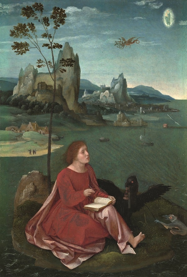 Мастер женских полуфигур. «Святой Иоанн на Патмосе». Около 1540 г. Лондонская национальная галерея