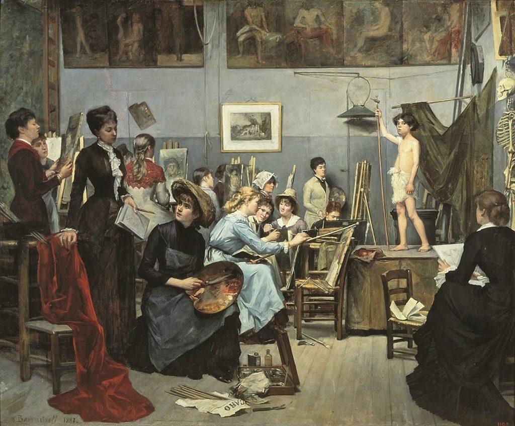 Мария Башкирцева. «В студии». 1881 г.