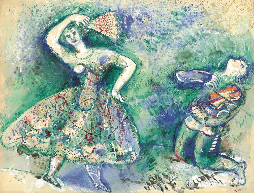 Марк Шагал. «Танец». 1928 г.