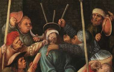 Лукас Кранах Старший . «Осмеяние Христа». Около 1515–1520 гг. Galerie De Jonckheere