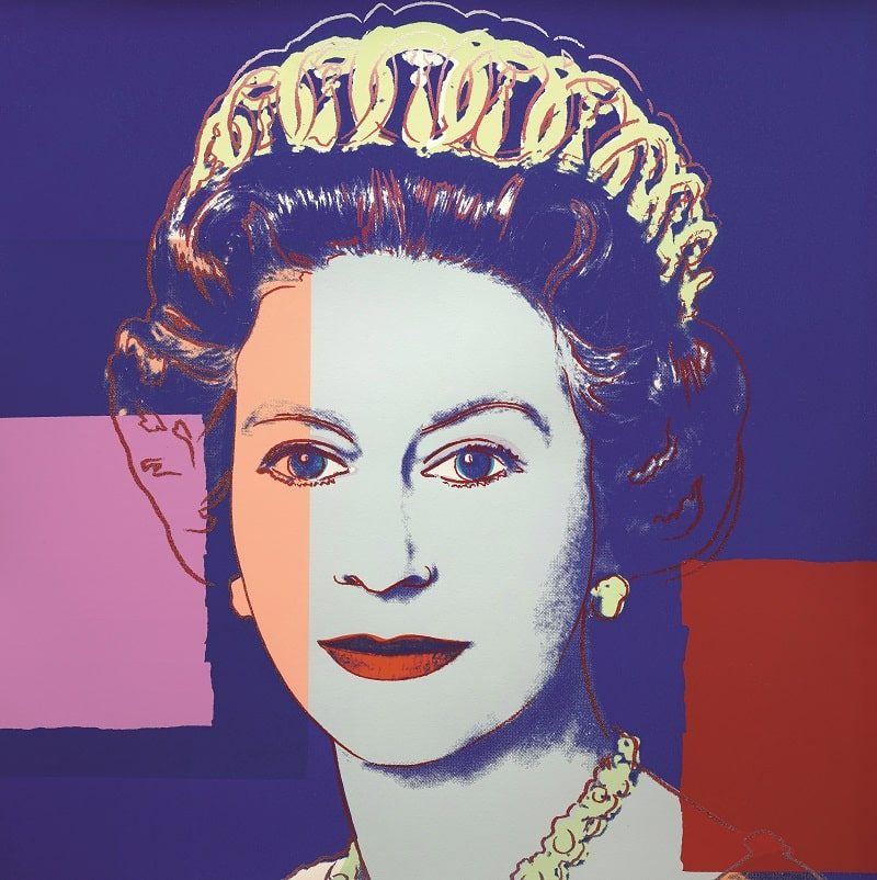 Энди Уорхол. Портрет королевы Елизаветы II. 1985 г.