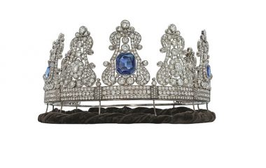 Корона с сапфирами и бриллиантами. Середина XIX в.